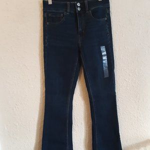 American Eagle Hi-Rise Artist Flare Jeans 2 Short